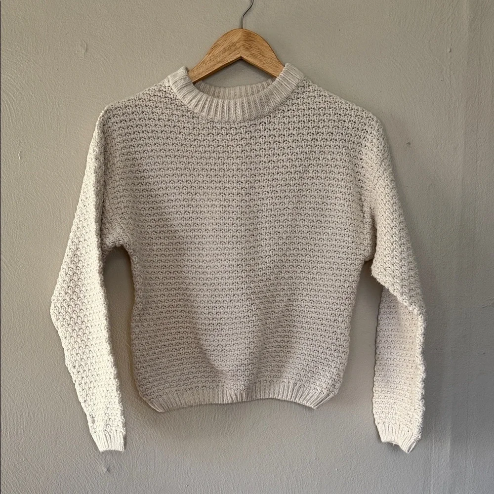 Universal Thread Cream Textured Sweater XS